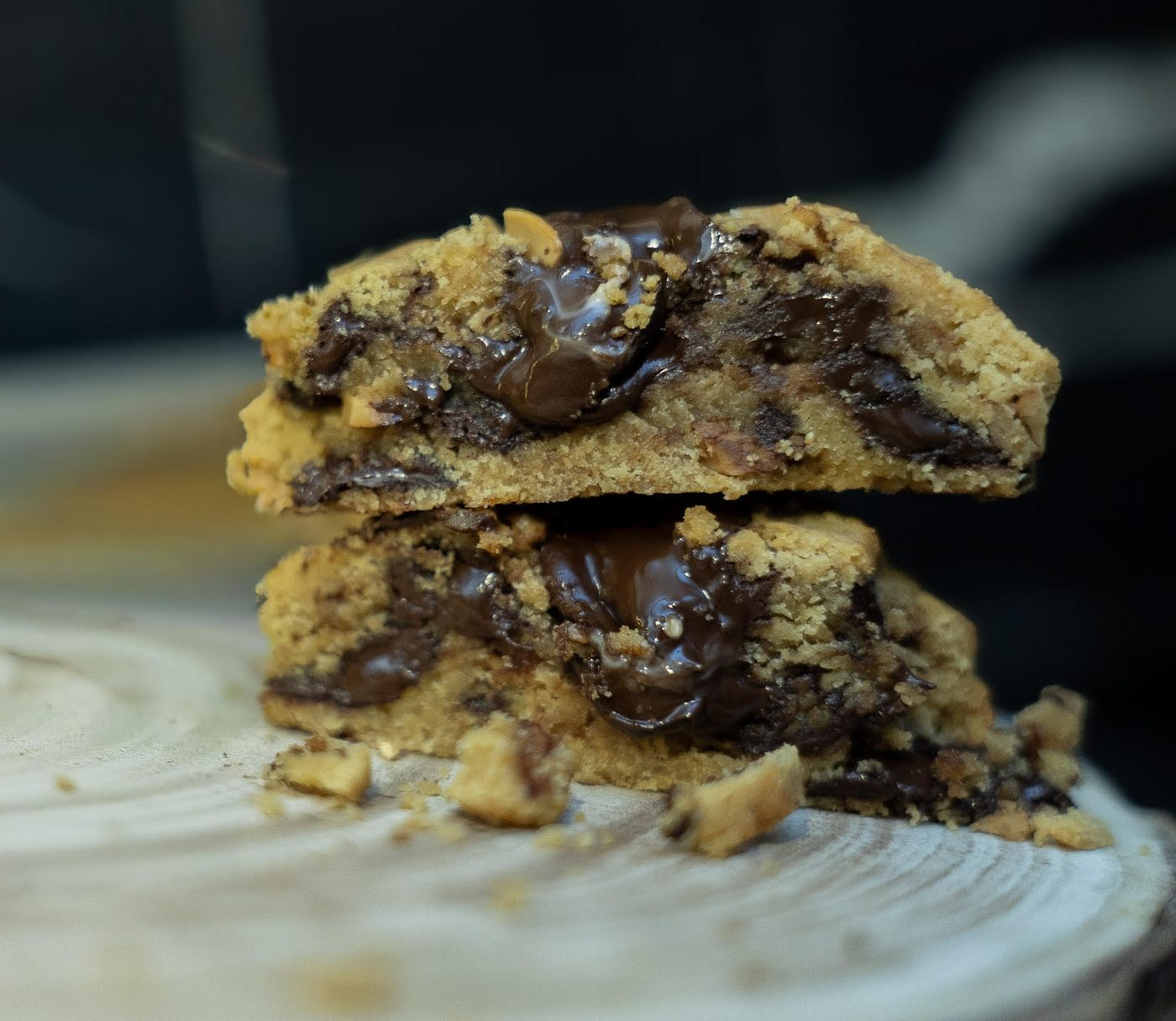 Cookie chocolat noir cajou